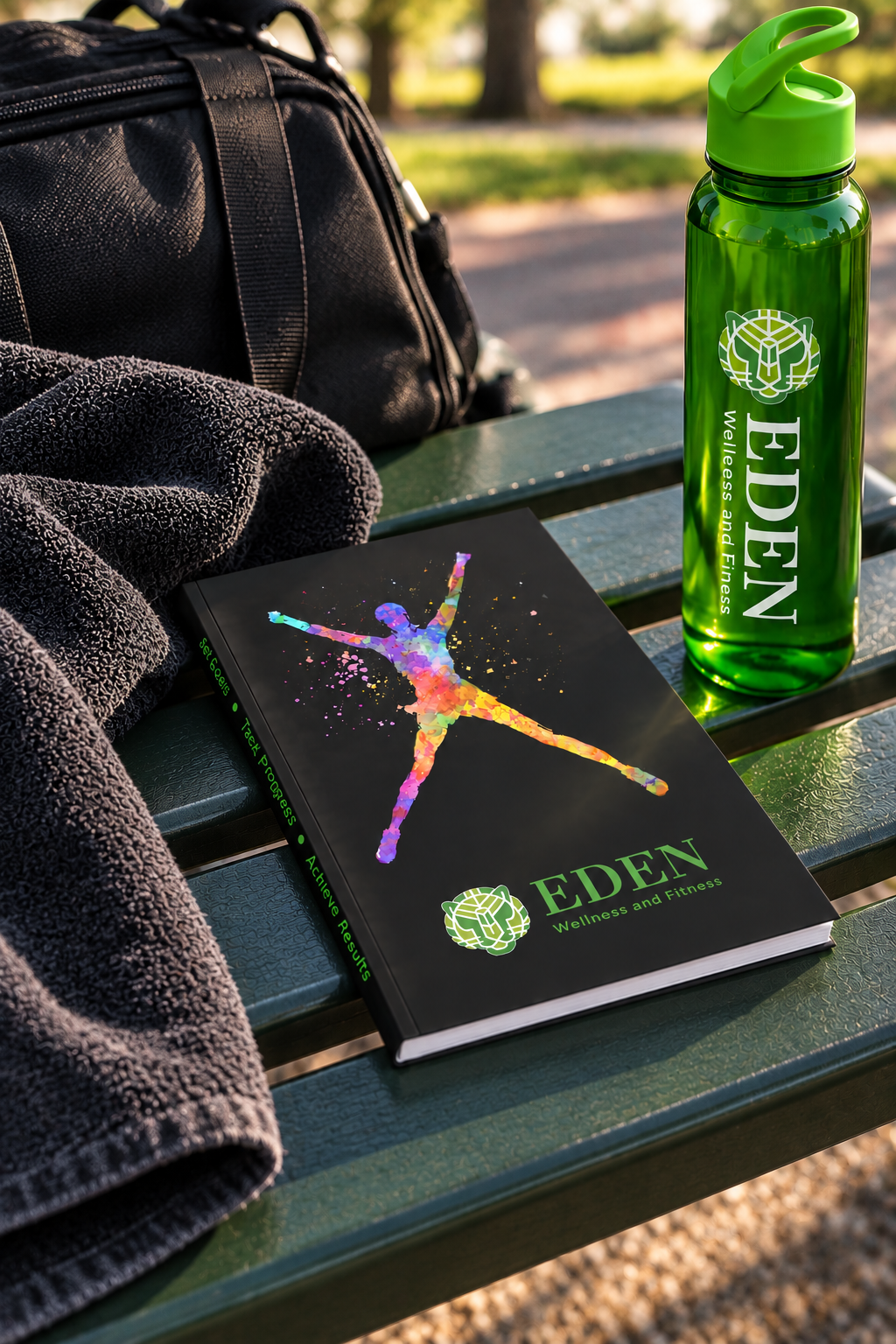 Fitness journal park lifestyle